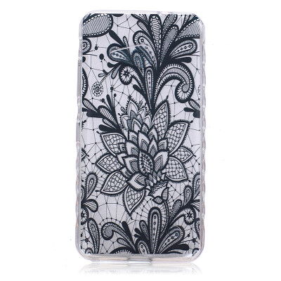 

Black Rose Pattern Soft Thin TPU Rubber Silicone Gel Case Cover for Microsoft Lumia 550