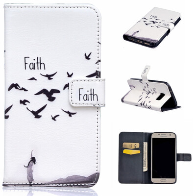 

Faith Design PU Leather Flip Cover Wallet Card Holder Case for SAMSUNG GALAXY S7