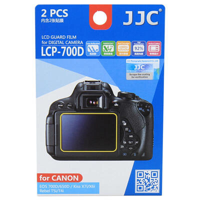 

JJC LCP-700D Canon EOS 700D камера посвященный экран высокой проницаемости пленки защитная пленка защитная пленка экрана царапина рукав 2