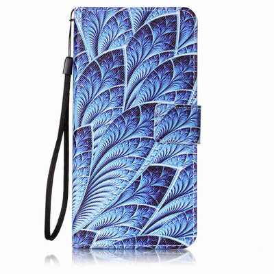 

Blue Dazzle Дизайн PU кожа флип Обложка Кошелек для карты памяти чехол для Huawei Y6 II