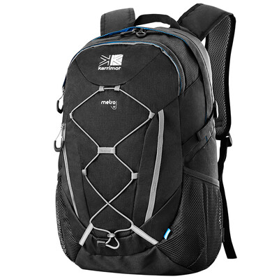 

KARRIMOR authentic shoulder climbing bag computer bag splashing water travel outdoor backpack hiking camping men and women casual bag KR15049P-DRF black reflective strip 30L