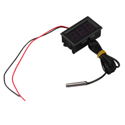 

Красный DC12V цифровой термометр с Temp зонда температуры LED-детектор