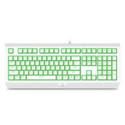 

Rapo V510PRO Backlight Waterproof Game Machine Keyboard Game Keyboard Backlight Keyboard White Green Axis