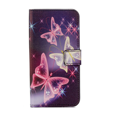 

Magic Butterfly Design PU Leather Flip Cover Wallet Card Holder Case for Samsung J2 Prime