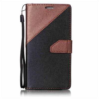 

Black + brown Design PU Leather Wallet Case Classic Flip Cover with Stand Function and Credit Card Slot for Samsung Galaxy S5