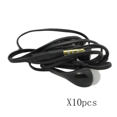 

10pcs In-Ear Compatible Headset Earphone Headphone Earbud Mic White/Black