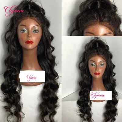 

Hot sale Full Lace human hair wigs for black women Glueless Brazilian Wavy Full lace Ponytail wigs with baby hair