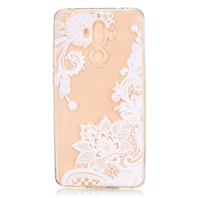 

Lace flowers Pattern Soft Thin TPU Rubber Silicone Gel Case Cover for HUAWEI Mate 9