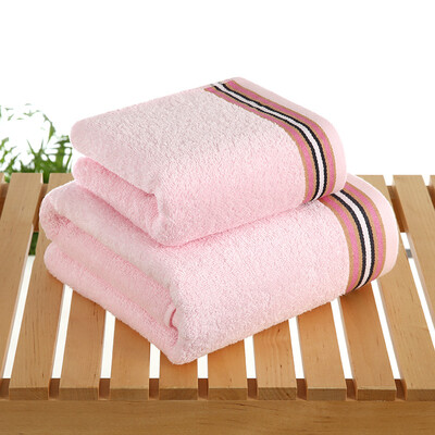 

Yi Jiejie 1611 cotton absorbent towel towel each a pink suit 80g 310g
