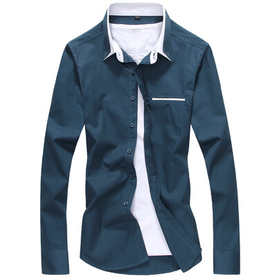 

GEEDO Men Casual Business Long Sleeve Shirt