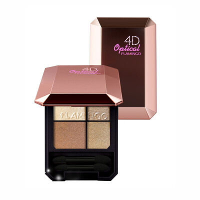 

Flamingo 4D three-dimensional charm magic eye shadow 5g2 # elegant sands (4-color eye makeup make-up earth color eye shadow nude makeup eye shadow