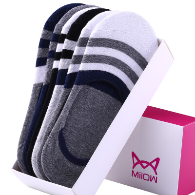 

Jingdong supermarket] cat people (MiiOW) [6 pairs] men socks boat socks male cotton business leisure sports shallow mouth socks men socks hidden socks