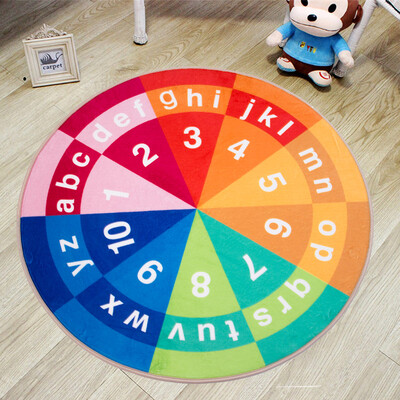 

Green reed round mat mat mattress bedroom bedside mat pad digital color diameter 80cm