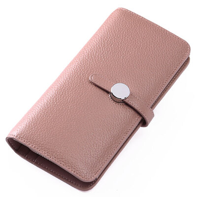 

Kou a Cnoles first layer of cowboy ladies wallet fashion trend handbag multi-card bit zipper wallet K053 black