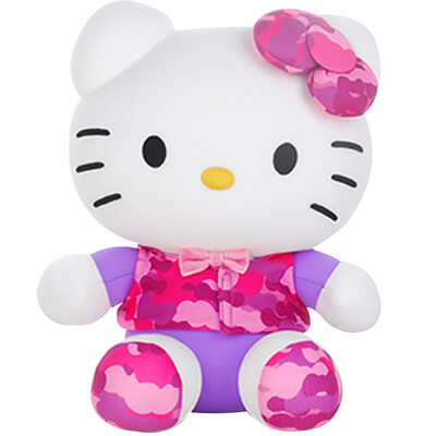 

Hello Kitty Hello Kitty Camouflage Series Plush Toy Software Particle Doll Doll Pillow Cushion Dolls 13 "33 Rose