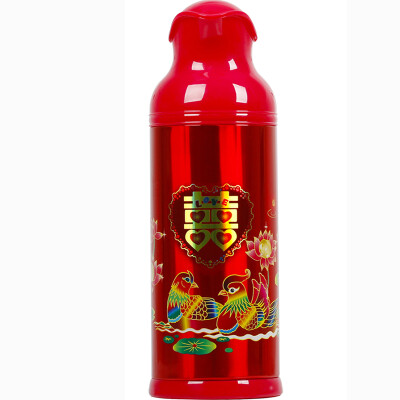 

Jingdong Supermarket] SIMELO impression Kyoto glass liner mandarin ducks play water insulated pot thermos pot kettle thermos bottle open water bottle 2000ML