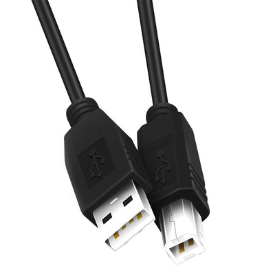 

Вспышка Фокус (SZ) SZ-PL18B сторона высокоскоростной USB 2.0 порт для печати линия данных строчный принтер инжиниринговая замедлитель двойной экранированный кабель AM / BM 1,8 метров черный