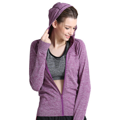 

Camel (CAMEL) sweater cardigan jacket long sleeve hooded zipper casual sportswear C7S1U7681 purple M