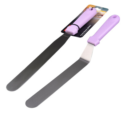 

Yang Chen baking tools stainless steel spatula cake mold release knife cream spatula baking tool set two-piece spatula combination