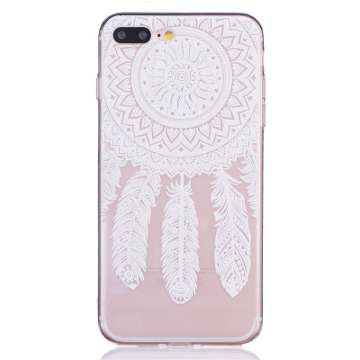 

White wind chimes Dress girl Pattern Soft Thin TPU Rubber Silicone Gel Case Cover for IPHONE 7 Plus