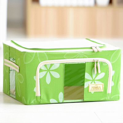 

Jingdong supermarket space excellent dual-window 100 satisfied box printing Oxford cloth storage box with a green 22L