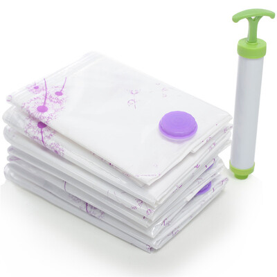 

Space excellent vacuum compression bag 11 wire thick 6 sets of gift pump