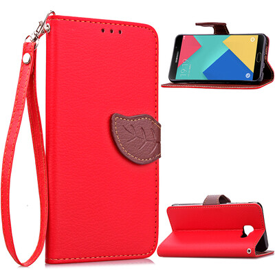 

Red Design PU Leather Flip Cover Wallet Card Holder Case for Samsung Galaxy A9A9000
