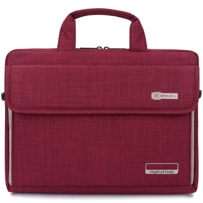 

British BRINCH computer bag 133 inch Apple Lenovo Dell portable shoulder notebook computer bag BW-216 red