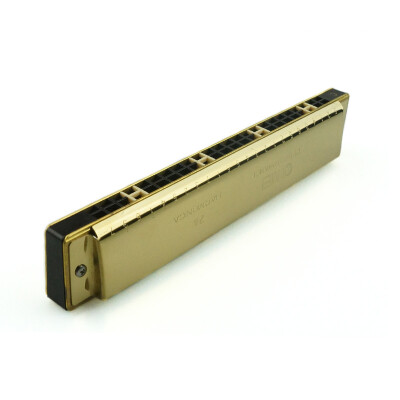 

Chi Mei QM24A-8 24 hole special tone gold C harmonica