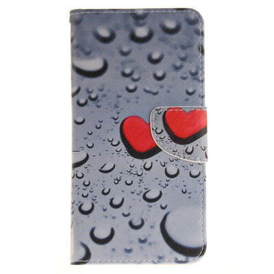 

Heart-shaped waterdrop Design PU Leather Flip Cover Wallet Card Holder Case for IPHONE 7 Plus