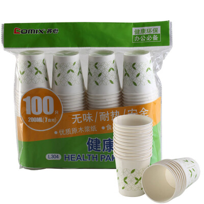 

Comix 100 loaded 200ml 7 An plus thick disposable cup paper cup office stationery L304