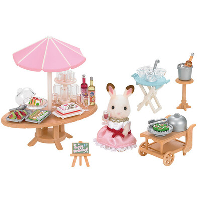 

Sambler family Japanese brand princess toy girl doll house simulation forest family family scene shop house - birthday party sets SYFC52078