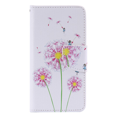 

Pink Dandelion Design Кожа PU откидной крышки Кошелек для карты Держатель для SAMSUNG A310 A32016