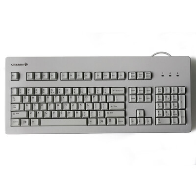 

Cherry (вишня) G80-3000LPCEU-0 игры Управление механической клавиатуры черный вал White