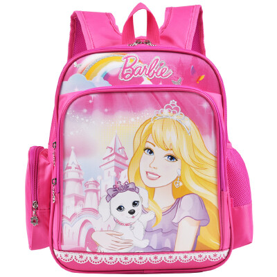 

Barbie Primary School Student Bag Schoolbag Girl Princess Princess Ridge Reduced Shoulder Backpack New Year High School Bag ZZ161160-C Pink