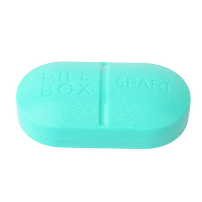 

Портативный Путешествия 6-Slot Medical Pill Box держатель Медицина Дело наркотиками Хранение Новый