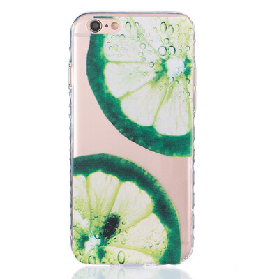 

Лимон Pattern Мягкий тонкий ТПУ Резиновая крышка случая силикона геля для IPHONE 6 / 6S
