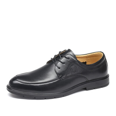

Old man head (LAORENTOU) business casual shoes with comfortable men's shoes lightweight wild shoes 8890676 black 39 yards