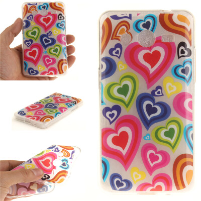 

Colorful love Pattern Soft Thin TPU Rubber Silicone Gel Case Cover for SAMSUNG GALAXY Core 2/G355H