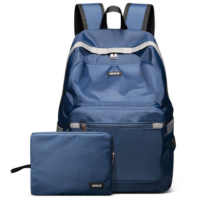 

Golf GOLF waterproof nylon shoulder bag men&women backpack 14 inch student bag D6BV86732J blue