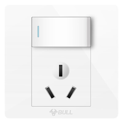 

Bull (BULL) switch socket G07 series of five-hole switch 86-type socket panel G07Z223A white 10 only installed