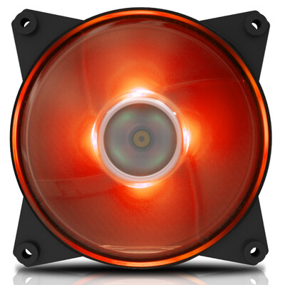 

CoolerMaster MasterFan Pro120 RGB Корпус вентилятора (сбалансированный вентилятор / роторный клинок / 12 см / RGBLED подшипники)