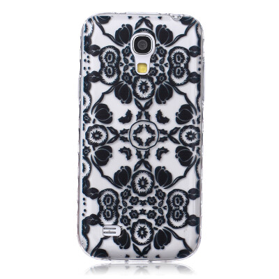 

Black flowers Pattern Soft Thin TPU Rubber Silicone Gel Case Cover for SAMSUNG GALAXY S4 Mini I9190