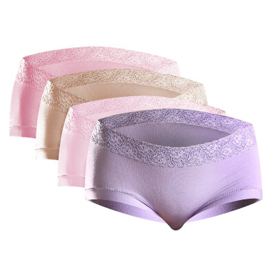 

Jingdong Supermarket] Ms. Heng Yuanxiang underwear modal elastic comfort briefs fashion simple waist pants mixed color four loaded 165/90