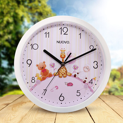 

REIDA Clock Creative 10 Inch Super Quiet Luminous Bedroom Living Room Wall Clock