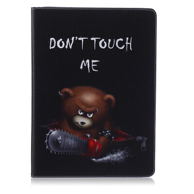 

Bear Style Embossing Classic Flip Cover with Stand Function and Credit Card Slot for iPad Pro 12.9