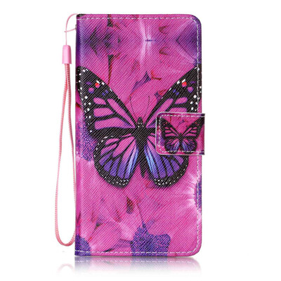 

Black Butterfly дизайн PU кожа флип крышку крышки кошелька карты чехол для Huawei Honor 7