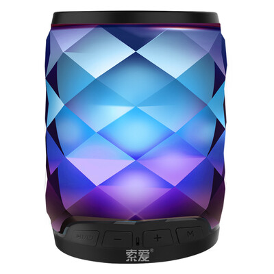 

soaiy -70 LED Colorful Wireless Bluetooth Speaker Black