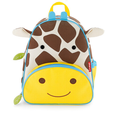 

SKIP HOP Cute Zoo Children's Backpack Cartoon Pattern Shoulder Bag Kindergarten Children's Bag - Giraffe 3 years old or above