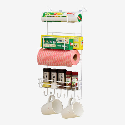 

OURUNZE multifunctional refrigerator side storage rack